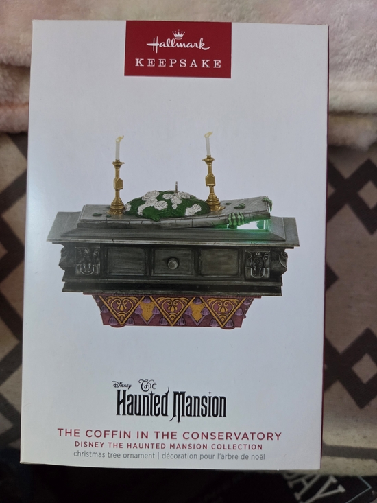 Hallmark Other - Hallmark white and black Haunted Mansion Keepsake Ornament Box Back